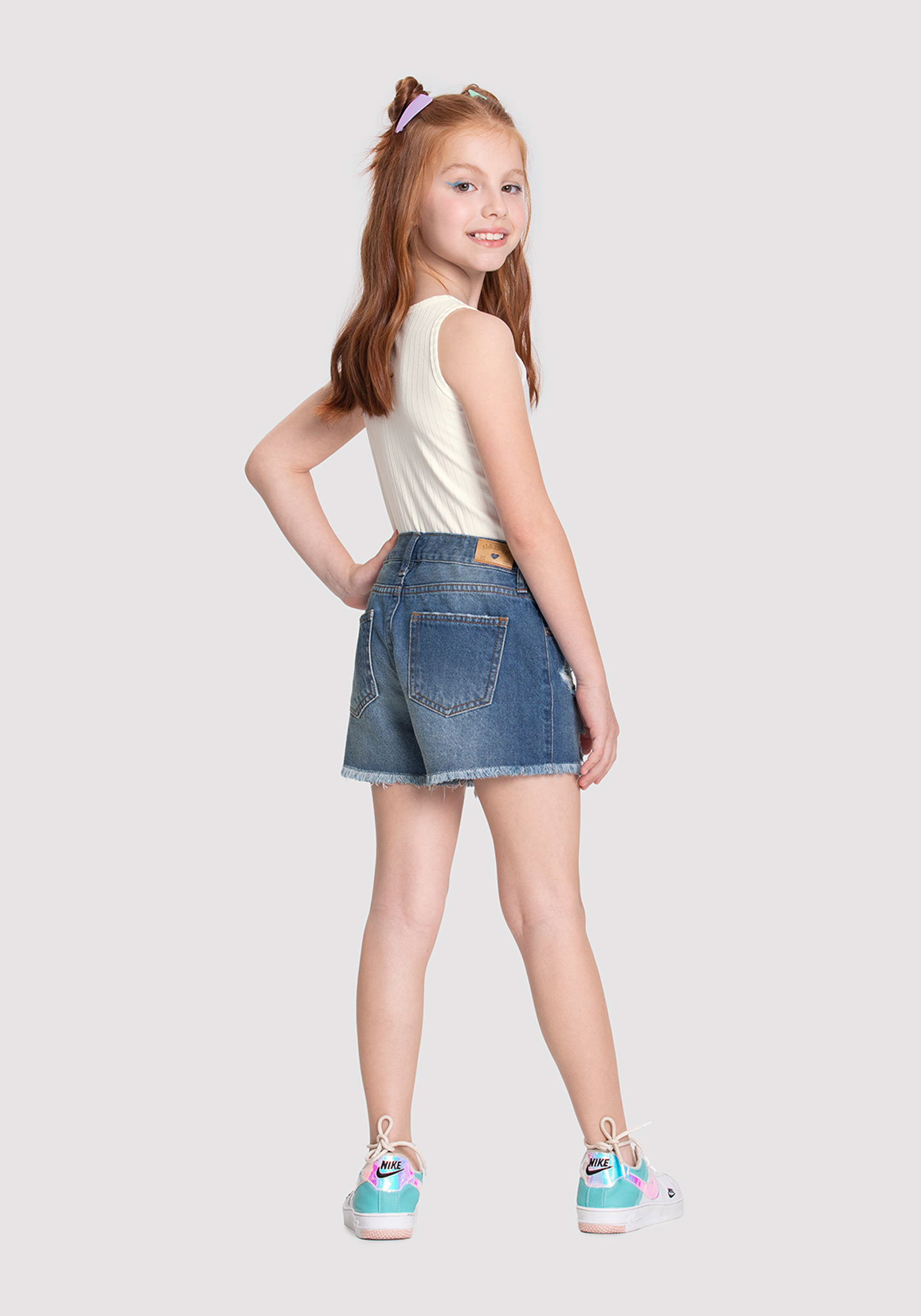 Short Jeans Infantil Lindo Demais, Roupa Infantil para Menina Elly Usado  49887047