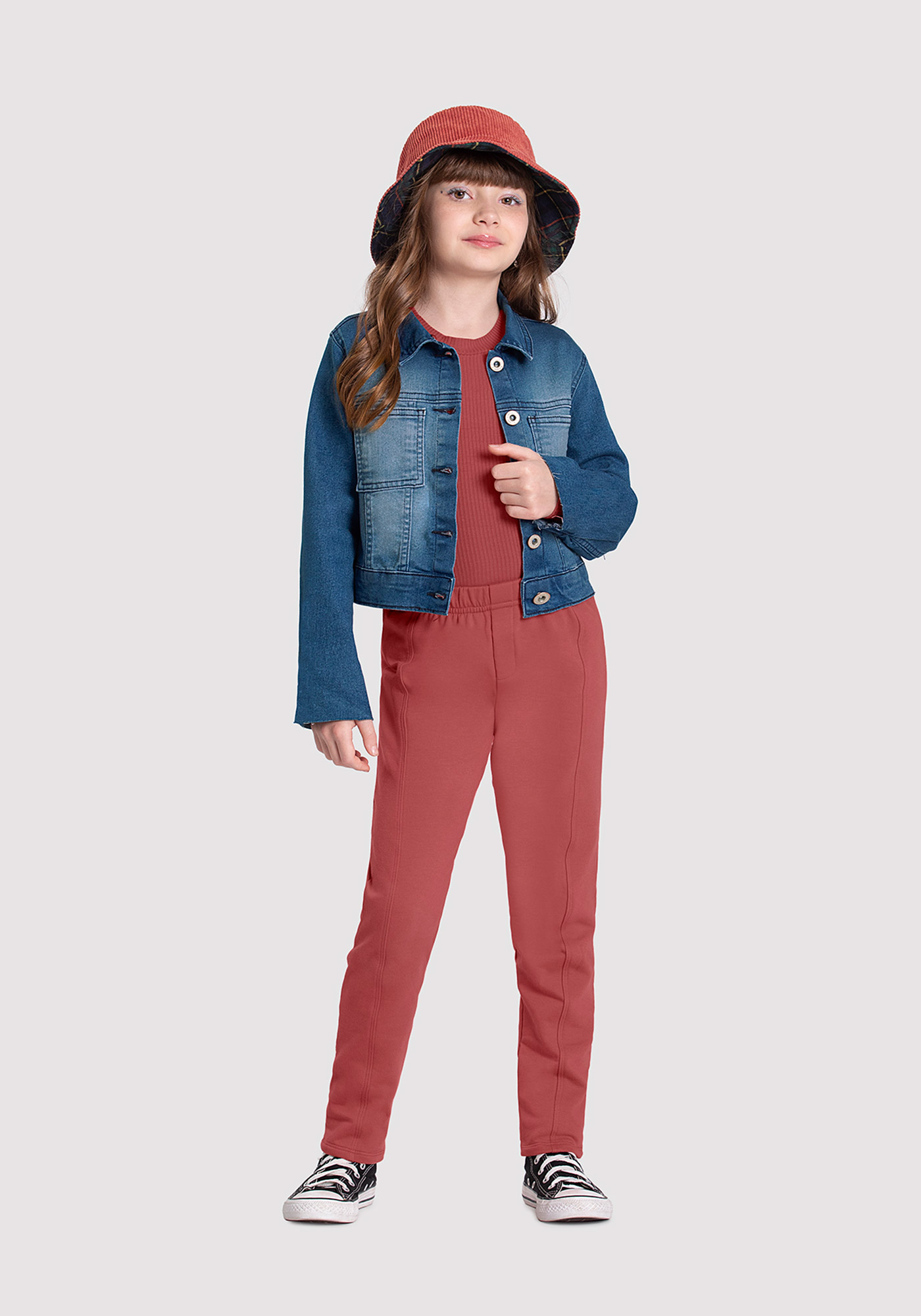 Jaqueta jeans best sale infantil menina