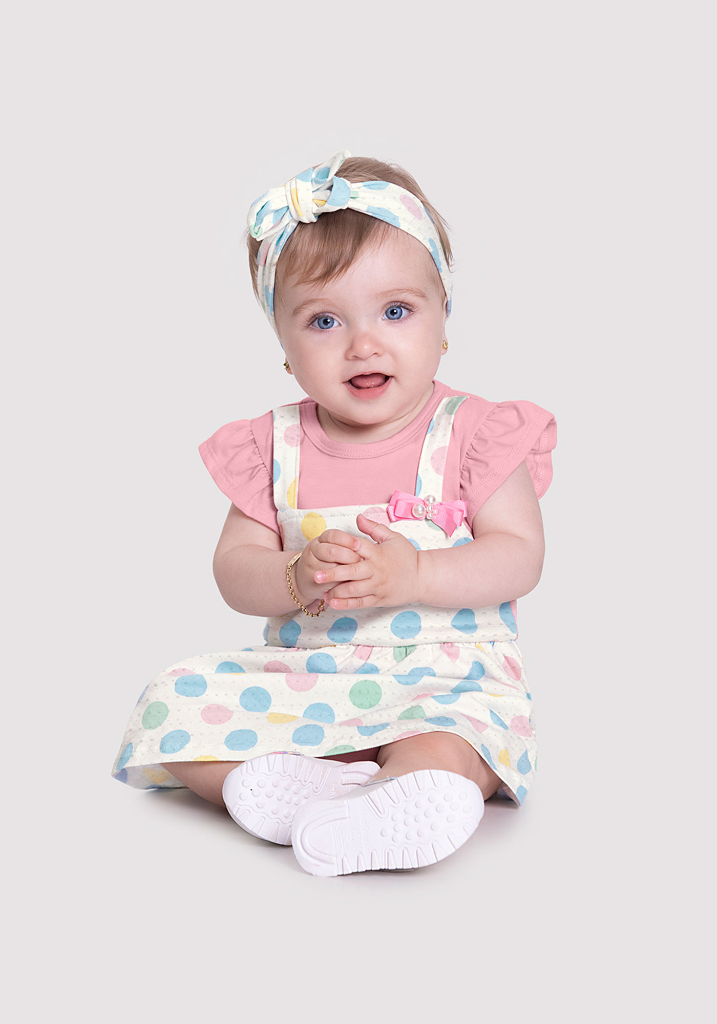 VESTIDO COM LAÇO E CRISTAIS FOFOS MOMI - Fofura Baby Kids - Qualidade e  Ofertas especiais pra Você!