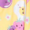 Pijama Infantil De Manga Longa Estampado Unissex, CAFE DA MANHA AMAREL, swatch.