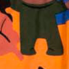 pijama infantil unissex interativo moda para todos, FANTASIA LARANJA, swatch.