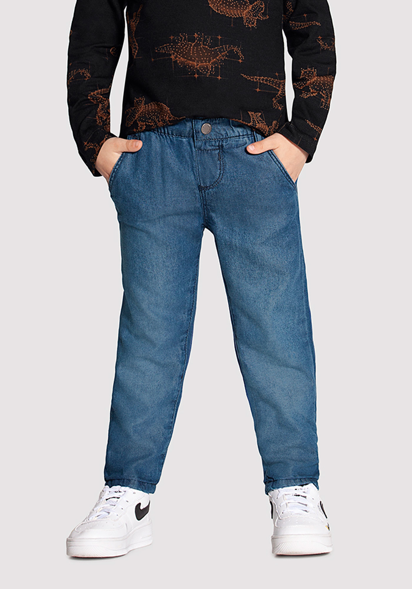 Calça Jeans Uniqlo com Elastano Forrada por Dentro, Roupa Infantil para  Menino Uniqlo Usado 71629887